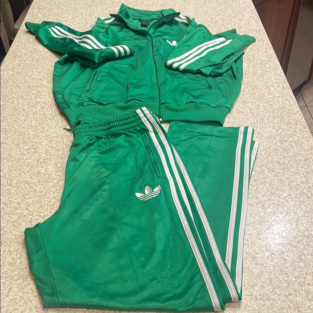 Adidas Green Track Suit